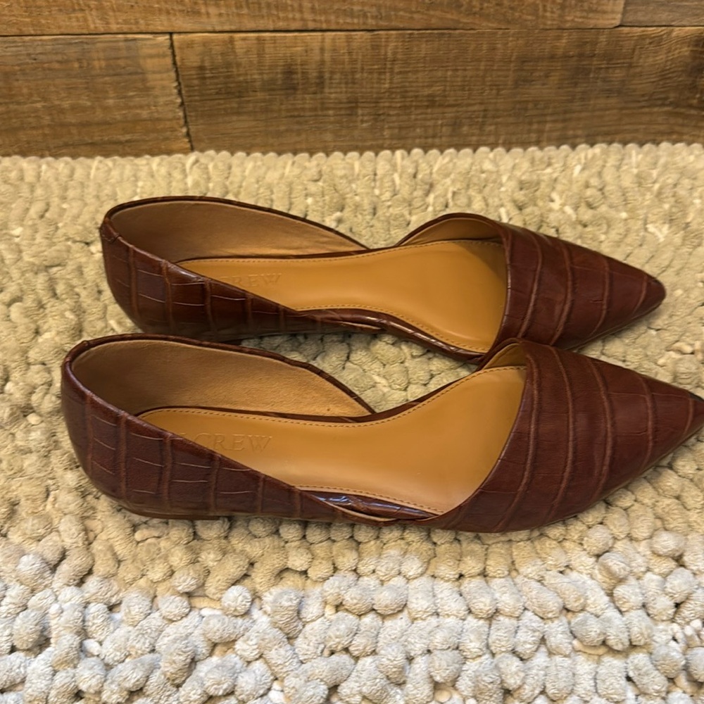 J•Crew D’Orsay pointed toe flat size 6.5
